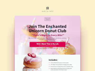 F&B Niche Landing Page