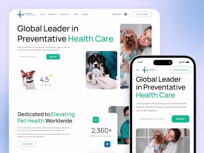 Premier Veterinary Alliance Website Redesign