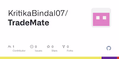 GitHub - KritikaBindal07/TradeMate