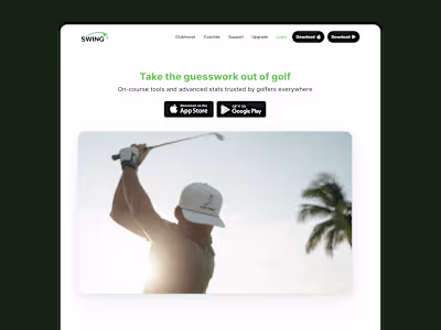 SwingU Framer Website