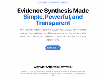 Meta-Analysis MVP Development for MetaAnalysisSoftware