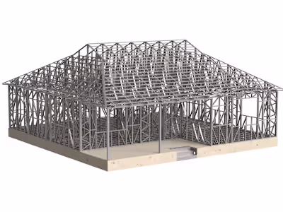 Light Gauge Steel Frame House (More than 6000 parts)