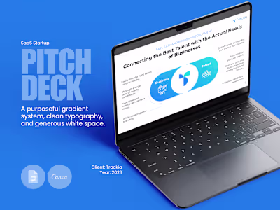 Investor Pitch Deck for Trackia