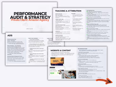 Performance Audit & Strategy for an Amazon-focused agency 