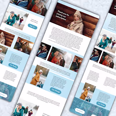Email Design Outerwear Brand
