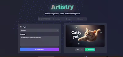 Artistry: AI-Generated Art Platform Development