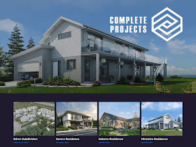 Complete projects. Web design & development
