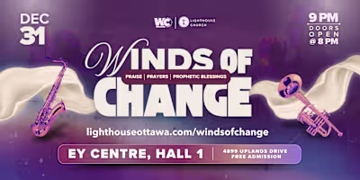 New Year's Eve Service Billboard Design for Lighthouse Church