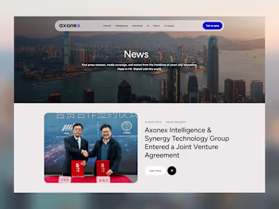Axonex Website Development and Design