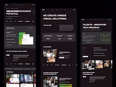 Landing Page Designs for Multiple Sectors