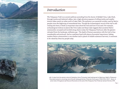 A Historical and Ethnographic Report on the Telaquana Trail