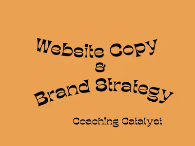 Website Copy & Brand Strategy: Coaching Catalyst