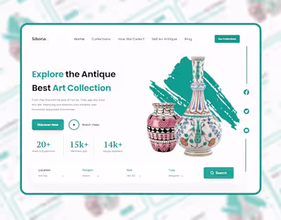 website landing page