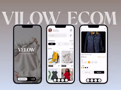 Fashion App Design UI UX