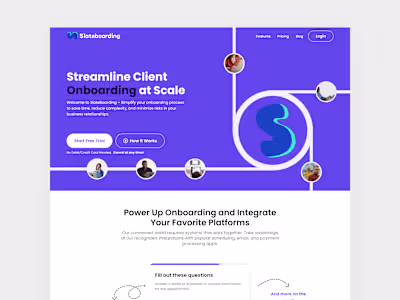 Onboarding Tool Landing Page :: Behance