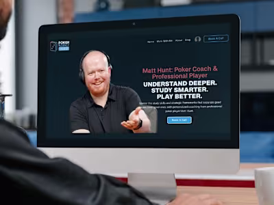 Poker Fluency Kajabi Website Redesign