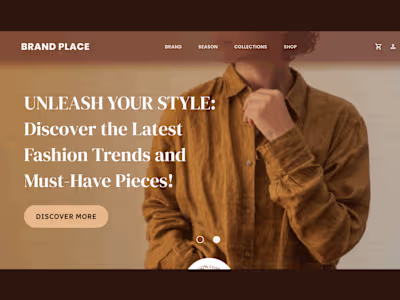 B2C E-Commerce Microsite