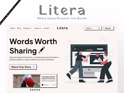 Landing Page Design for Litera