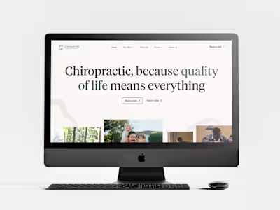 Chiropractic Website