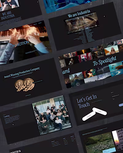 Latest web I made for production company. designed and devel...