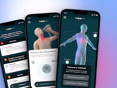 ThinkMD Mobile App Design