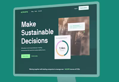 An environmental tech company reducing Co2 worldwide