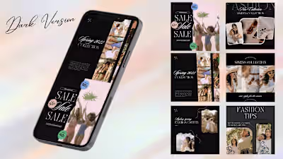 Fashion brand social media design