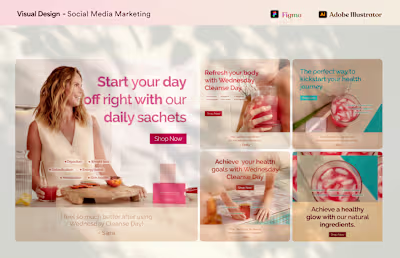 Digital Marketing Visual Design for Dednesday Cleanse Day