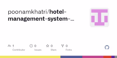 GitHub - poonamkhatri/hotel-management-system-with-php-and-mysql