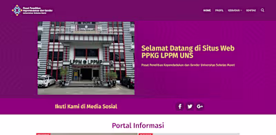 PPKG LPPM UNS - Website Redesign