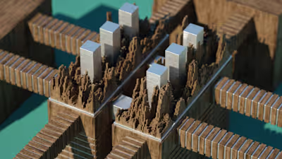 Photorealistic Abstract Sphere Sculpture with