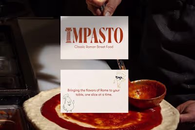 This Brand Identity of Impasto Pizza bringing the flavors of...