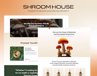 Shroom House - Figma -WordPress