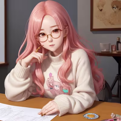 Cute Japanese Animated Character (Graphic Designing work)