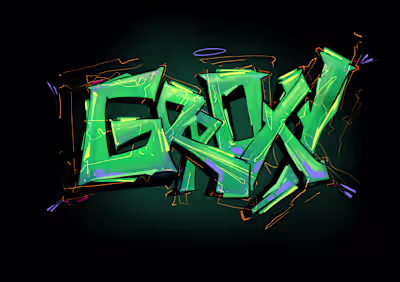 A graffiti-style illustration made for