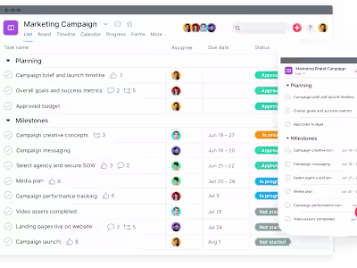 Implementing Asana 