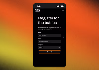 CDC festival - register for