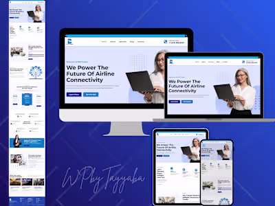 Aviation SaaS & Inflight Connectivity WordPress Website