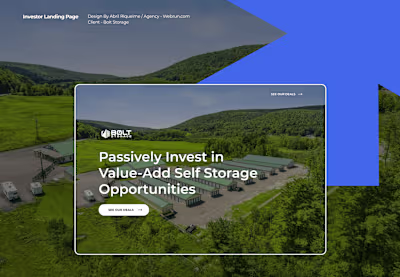 Bolt Storage - UI/UX Design at Bolt Storage