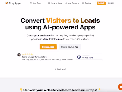 Lead Generation SaaS | FoxyApps.com