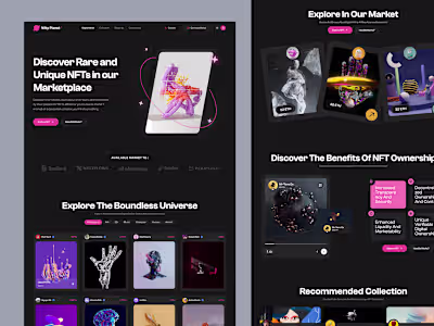 Nifty Planet - NFT Marketplace by Jaisy Muhammad for SLAB Desig…