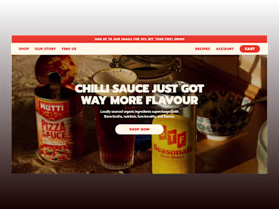 Chili Sauce Hero Section