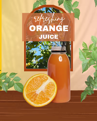 Visual Identity Design for Orange Juice Brand