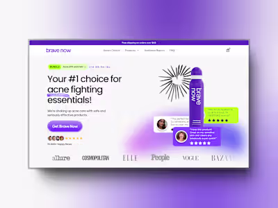Brave Now / E-commerce Website