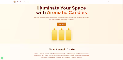 Gandham Aroma Website Design
