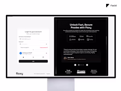 Floxy Proxy Dashboard Design