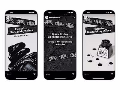 Black Friday Performance Marketing Ads for Winsor & Newton