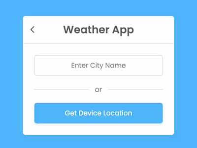 Weather Finder