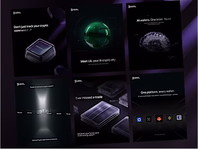 Social Media Posts / Social Carousels / Fintech / Web3