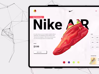 Nike Landing Page Concept Design
